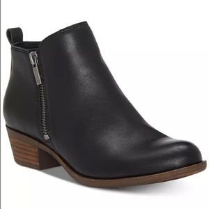 Lucky Brand Black Leather Ankle Booties